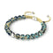 Sandstone Flame | Silver | Firefly Glass Macrame Bracelet